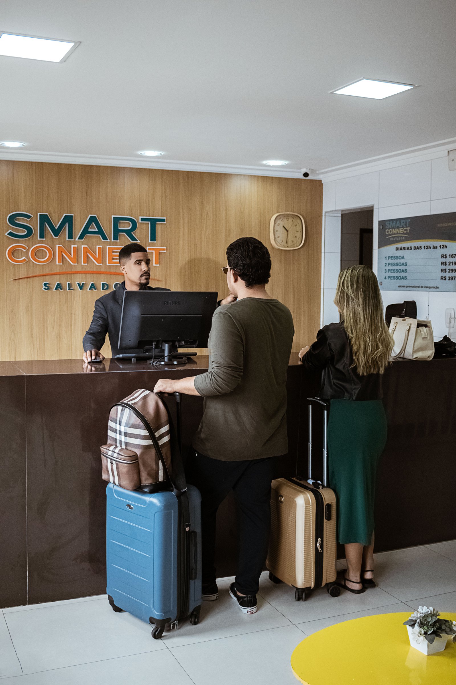 Recepção do hotel